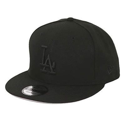 Кепка-snapback New Era Dodgers 9FIFTY, Мужская бейсболка LA, Полностью черная [Параллельный импорт]
