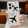 Карман-слот для карты Чехол из ТПУ для Xiaomi Poco X6 F6 X5 Pro M6 Pro C65 С принтом самолета Мягкий силиконовый чехол для телефона для Poco F6 X5 X6