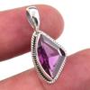 Natural Alexandrite Gemstone 925 Solid Sterling Silver Jewelry Pendant 1'' t4O18