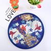 Style Round for Beach Lawn with Pocket Summer Folding Fans Hand Fan Kid Outdoor Flying Disk