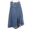 Long Length Ashime Denim Skirt 1 Wash Blue Women Used