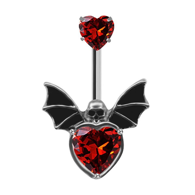 Кольцо для пупка в виде глаза быка-дьявола для девушек, модное украшение для пирсинга пупка в виде летучей мыши, подвеска для пирсинга тела, женские украшения