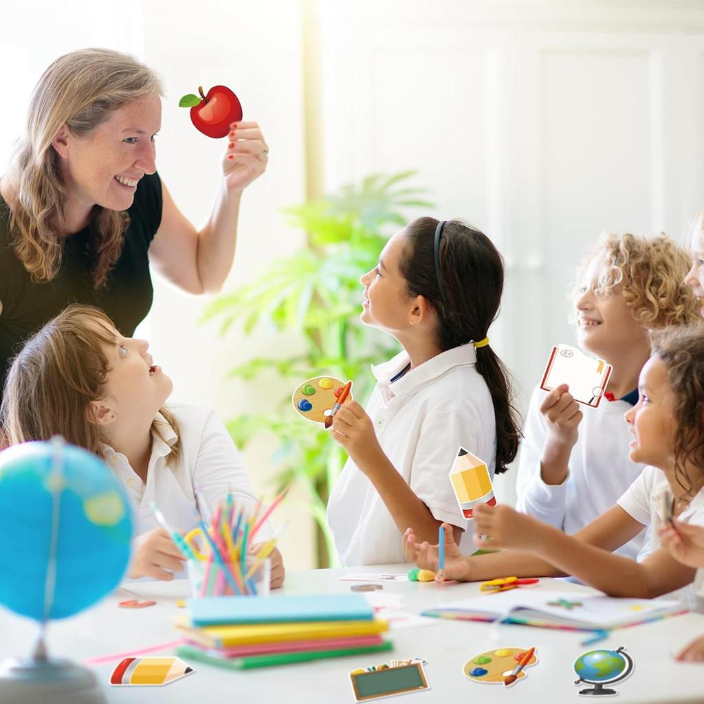 30 Pack Back to School Sticky Notes Total 600 Sheets Funny Notepads Self-Adhesive Writing Memo Pad for Kids Teens School Classroom Office Supplies