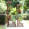 Carbonized Wood Multi-tier Plant Stand