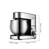 5L Kitchen Food Stand Mixer 1200W 6-speed Stainless Steel Bowl Home Cream Egg Whisk Blender Cake Dough Bread Mixer Maker Machine