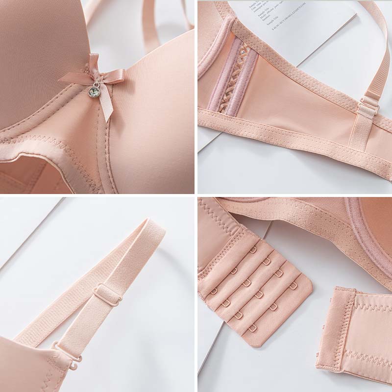 Push Up Bra Seamless Plus Size Brassiere Sexy Solid Color Underwar Underwire Female Lingerie 38CD-48CD