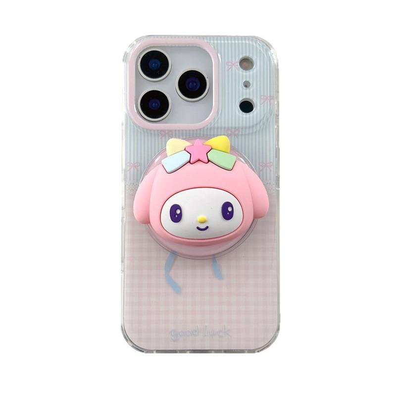 Магнитный чехол-подставка Sanrio для iPhone 17/16/Pro Max/15/14 - Девичий дизайн