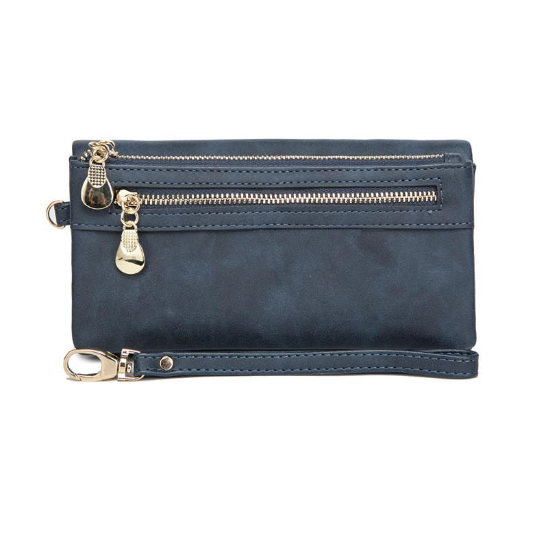 Fashion Zipper Purses Women's Wallets Envelop Long Wallet Women Long Section Clutch Wallet Soft PU Leather Money Bag CLE