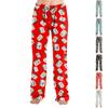 Adult Pajama Pants Sleepwear Casual Drawstring Elastic Waist Pants Comfortable Straight Yoga Loose Trousers