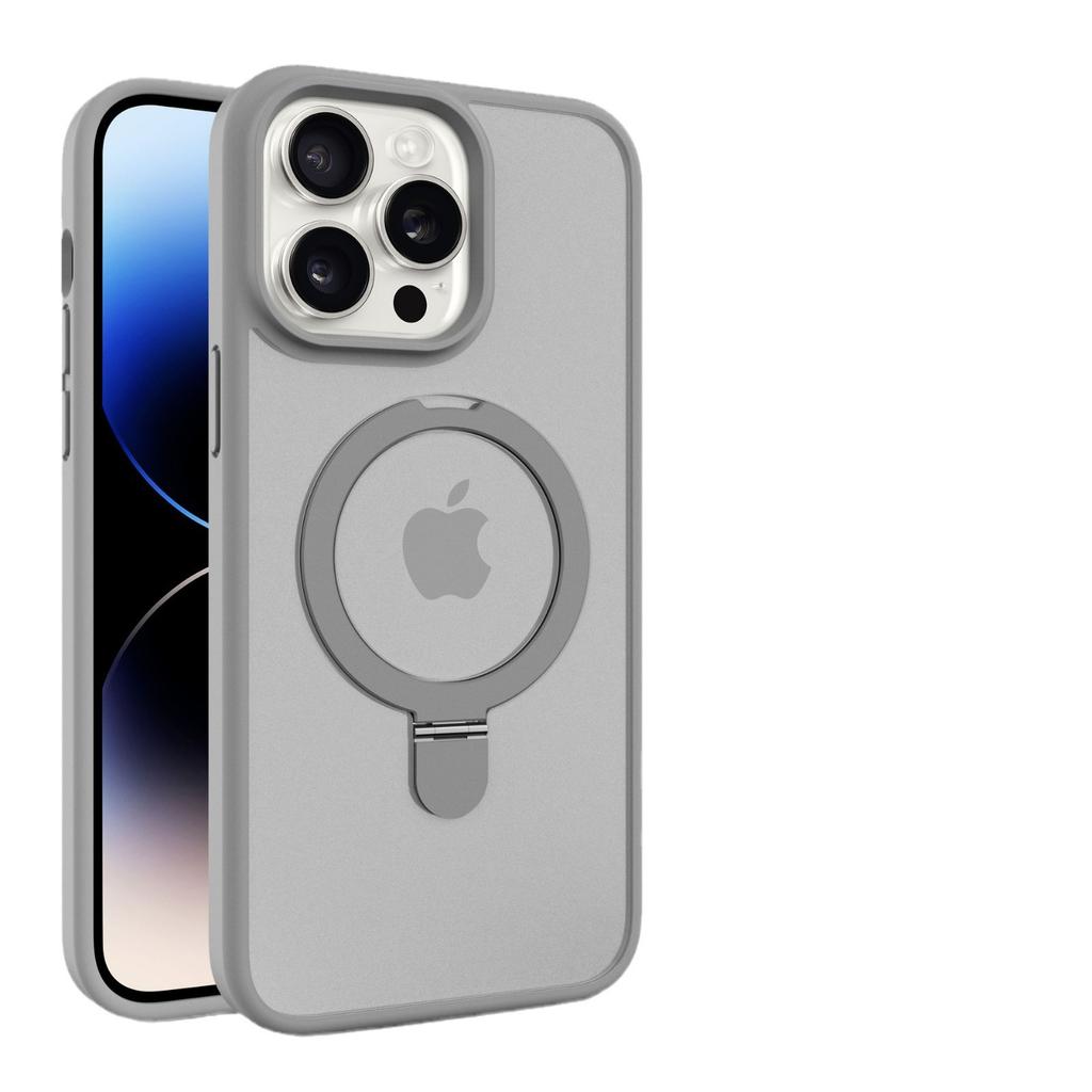 Подходит для IPhone15, Магнитный чехол для телефона, Ремешок против падения, Пленка для объектива, 14Promax, Apple 13, Матовая поверхность, Подставка