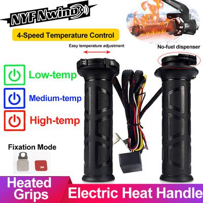 Мотоциклетные ручки с подогревом, электрические литые ручки, скутер, мопед, грелка для рук, 22 мм, регулируемая ручка для мотокросса vespa