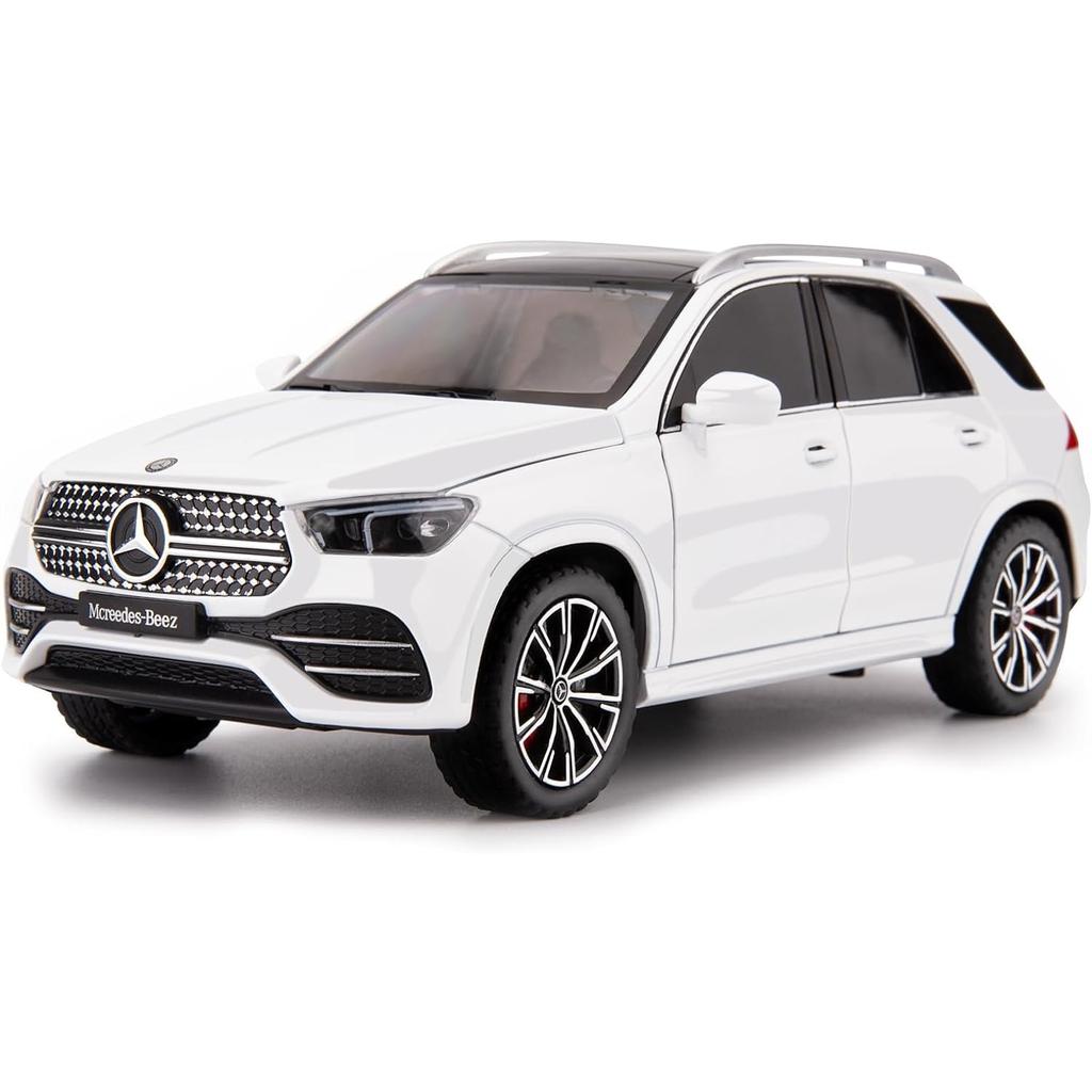 1/24 масштаб, литой игрушечный автомобиль Benz GLE 350 из сплава со звуком и светом, коллекционная модель автомобиля для детей, подарок