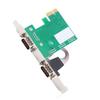 PCIE Serial Card Minus40 to 85 celsius  2 Port PCI Express X1 to DB9 COM RS232 Converter Adapter Controller