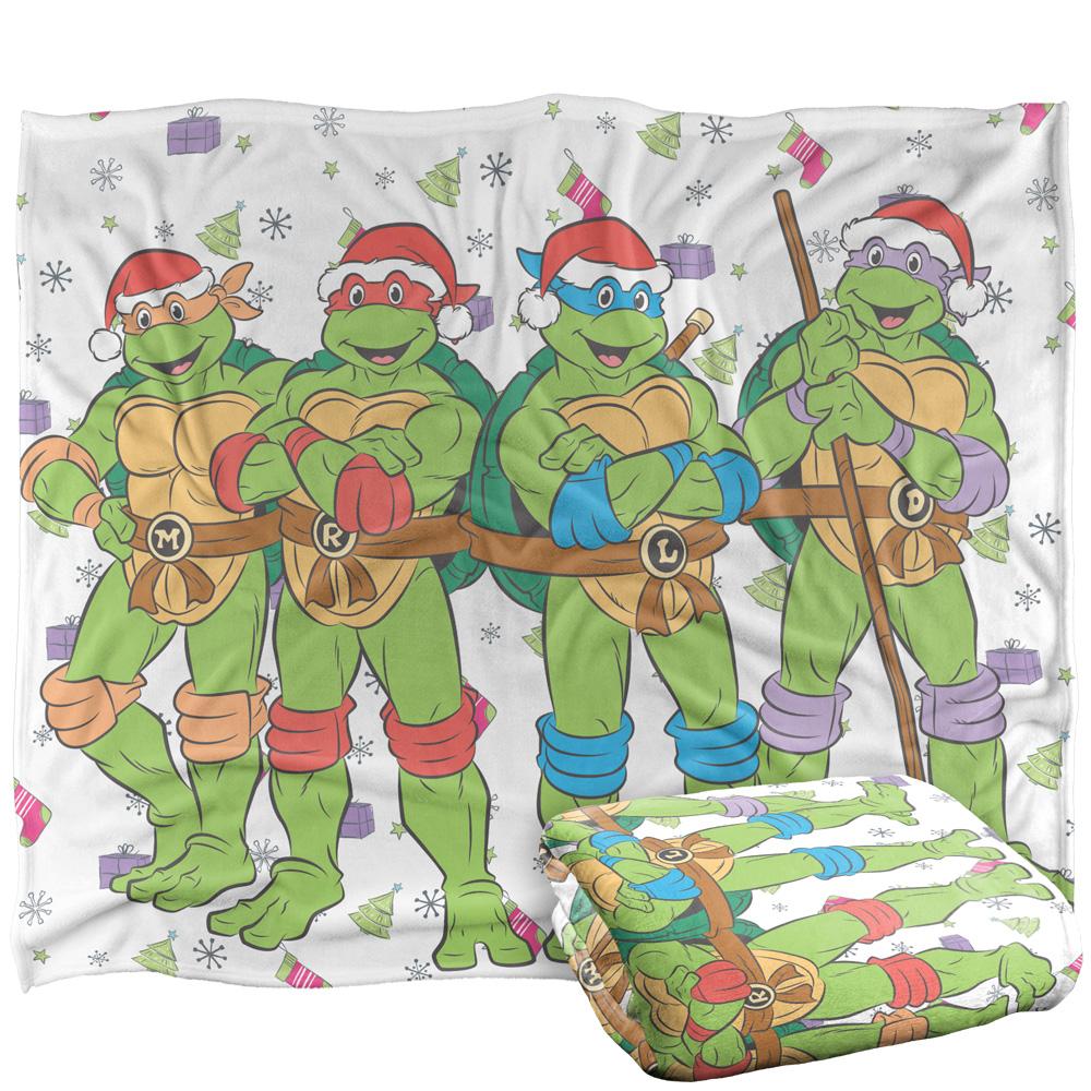 TMNT Шелковый Плед Герои Праздничный Супермягкий