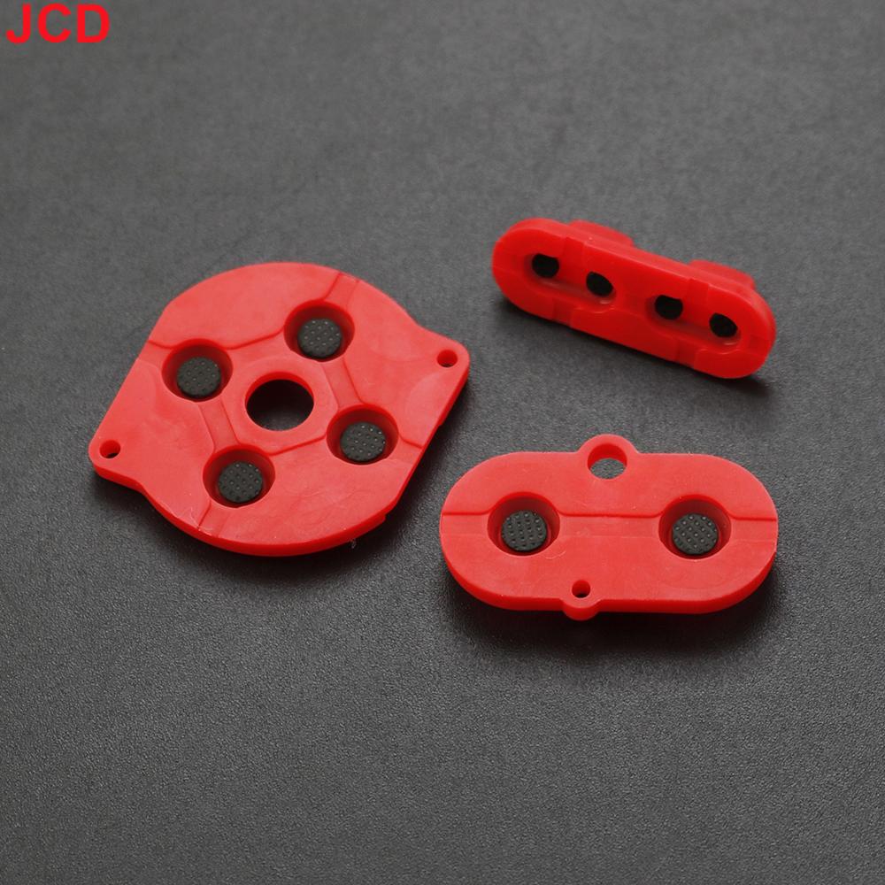 JCD 1set For Game Boy Color GBC Game Console Shell Housing Silicon Start Select Keypad Rubber Conductive Button A-B d-pad
