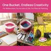 Collapsible Fold Portable Paint Washing Bucket Art Brush Rinse Cup  Gouache Painting