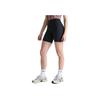 Nike Solid Outdoor High Waist Slim Fit Casual Shorts Women Bottoms Black FZ6758-010