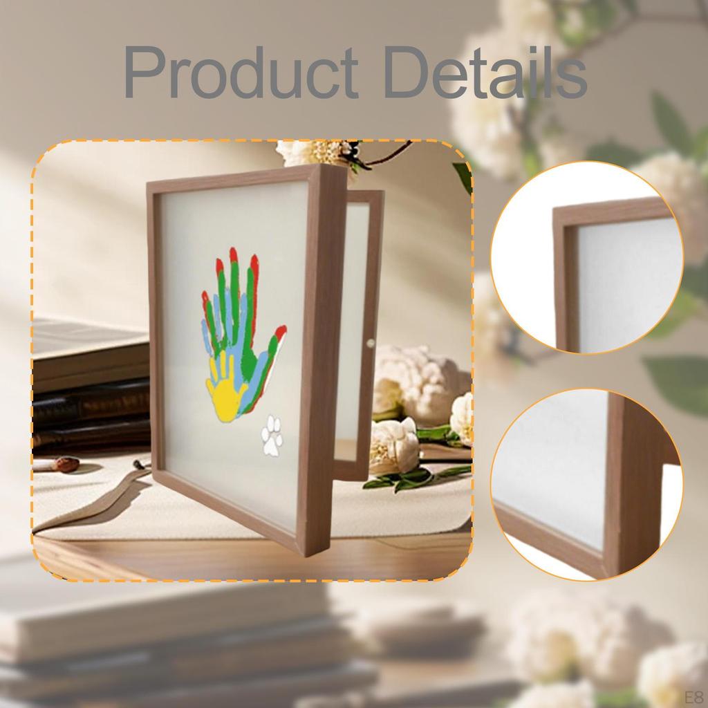 Family Handprint Photo Frame DIY Craft Keepsake Home Wood Picture for Couple