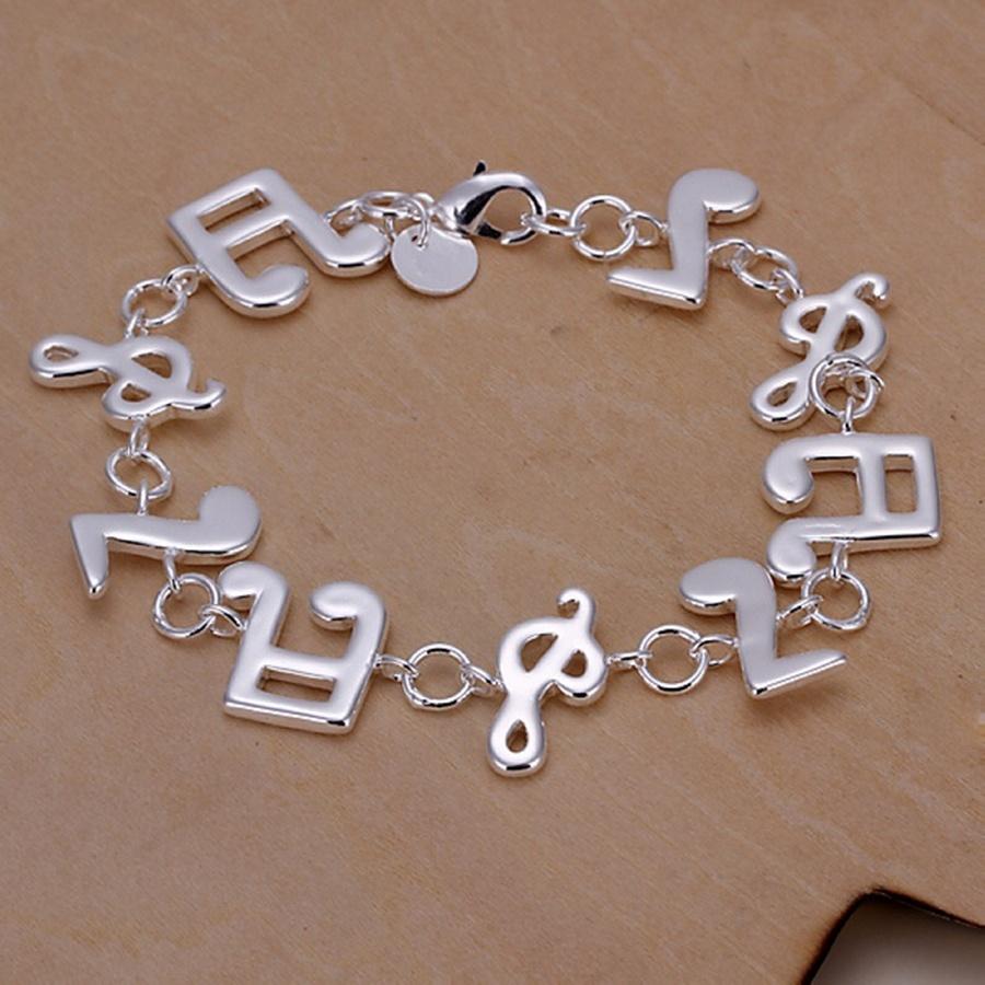 Fashion Style Beautiful High Quality Silver Color Jewelry Bracelets Women Cute Wedding Gifts Nice H242