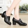 Genuine Leather Women Office Shoes High-heeled Sexy Women Dress Shoe Big Size Women Party Shoe