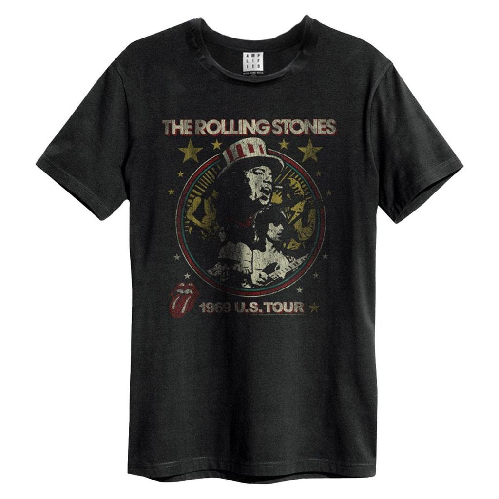 Amplified Unisex Adult US Tour 69 The Rolling Stones T-Shirt