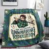 1PC Demon Slayer Kimetsu No Yaiba Patterned Flannel Blanket Suitable For All Seasons For Home Decor Warmth And Comfort Gifts Holiday Present
