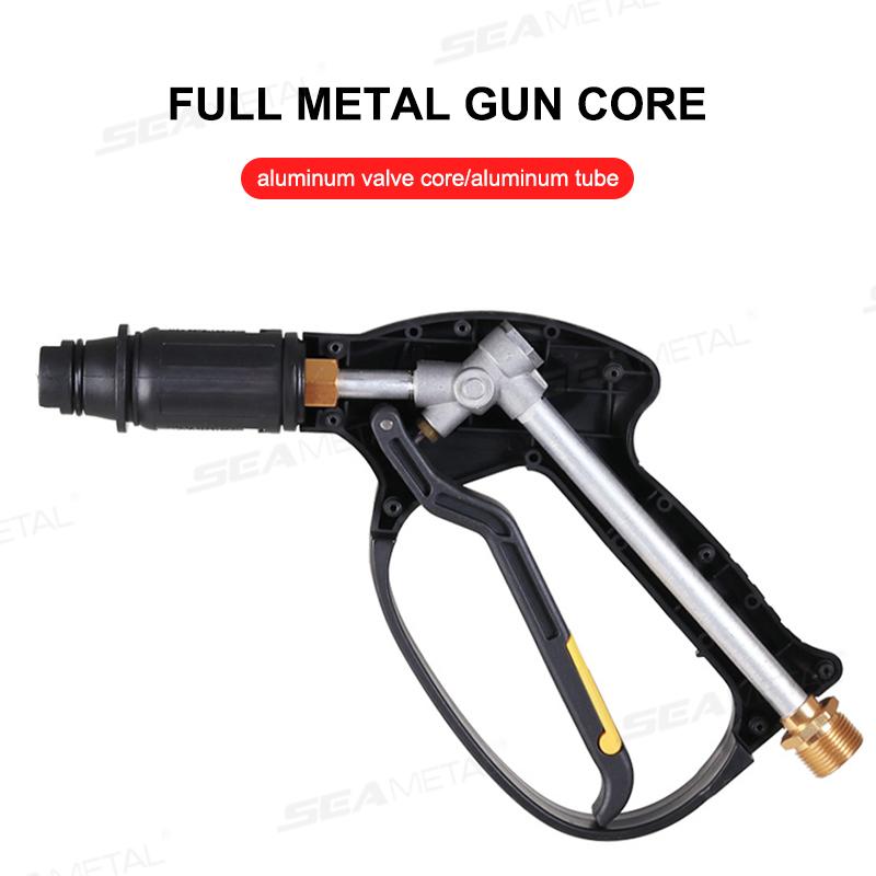 SEAMETAL High Pressure Car Wash Water Gun Swivel Adjustable Nozzle Car Detailing Washing Foam Sprayer Trigger Handle Washer Gun