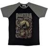 Pantera Unisex Adult Serpent Skull Cotton Raglan T-Shirt