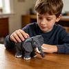 3D-печатная фигурка слона с подвижными суставами, имитация слона, животное для снятия стресса, игрушка-фиджет, украшение для дома, офиса, рабочего стола