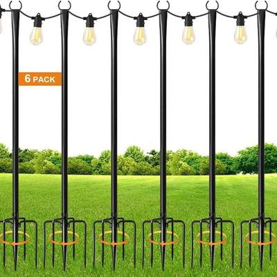 Уличный кованый крюк-пастух для освещения сада, двора или балкона