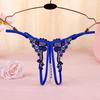 Сексуальные водорастворимые стринги с бабочками и открытой промежностью 3346