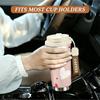 Cute Pink Heart Pattern Travel Cup Insulated Coffee Tumbler Double Walled Vacuum Stainless Steel Mug Leakproof Thermal Bottle for Office Gift