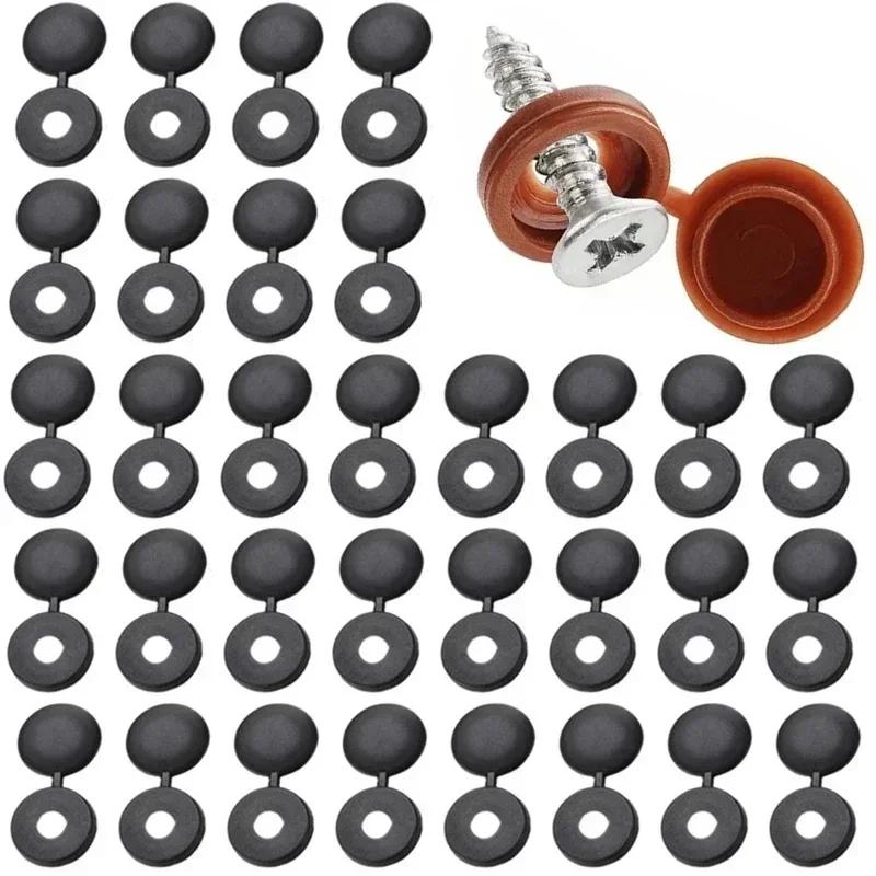 5/100pcs Screw Plastic Decorative Covers Universal Car Furniture Self-tapping Screw Cap Decor Cover Auto Accessories