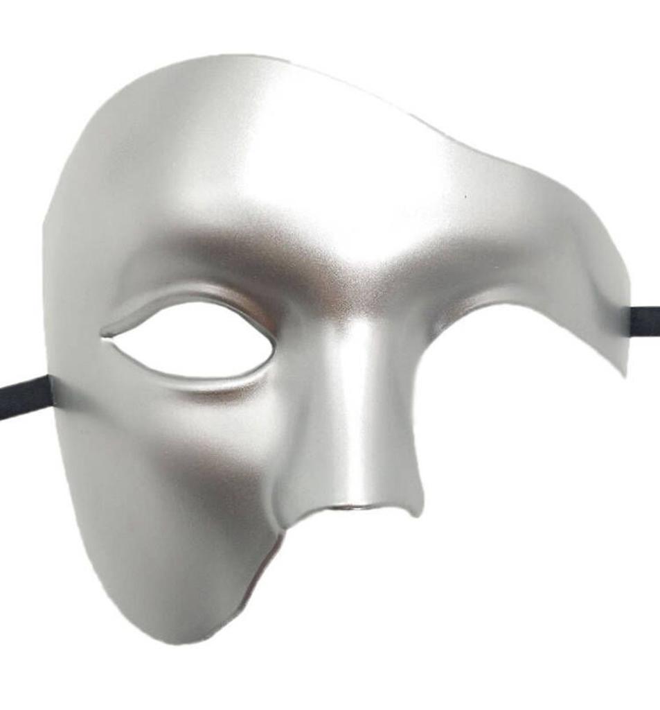 Masquerade Mask Vintage Phantom Of The Opera One Eyed Half Face Costume