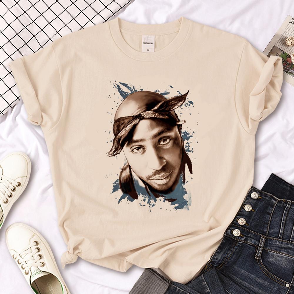 Tupac top Women designer funny t shirt girl Unisexga Japanese clothes