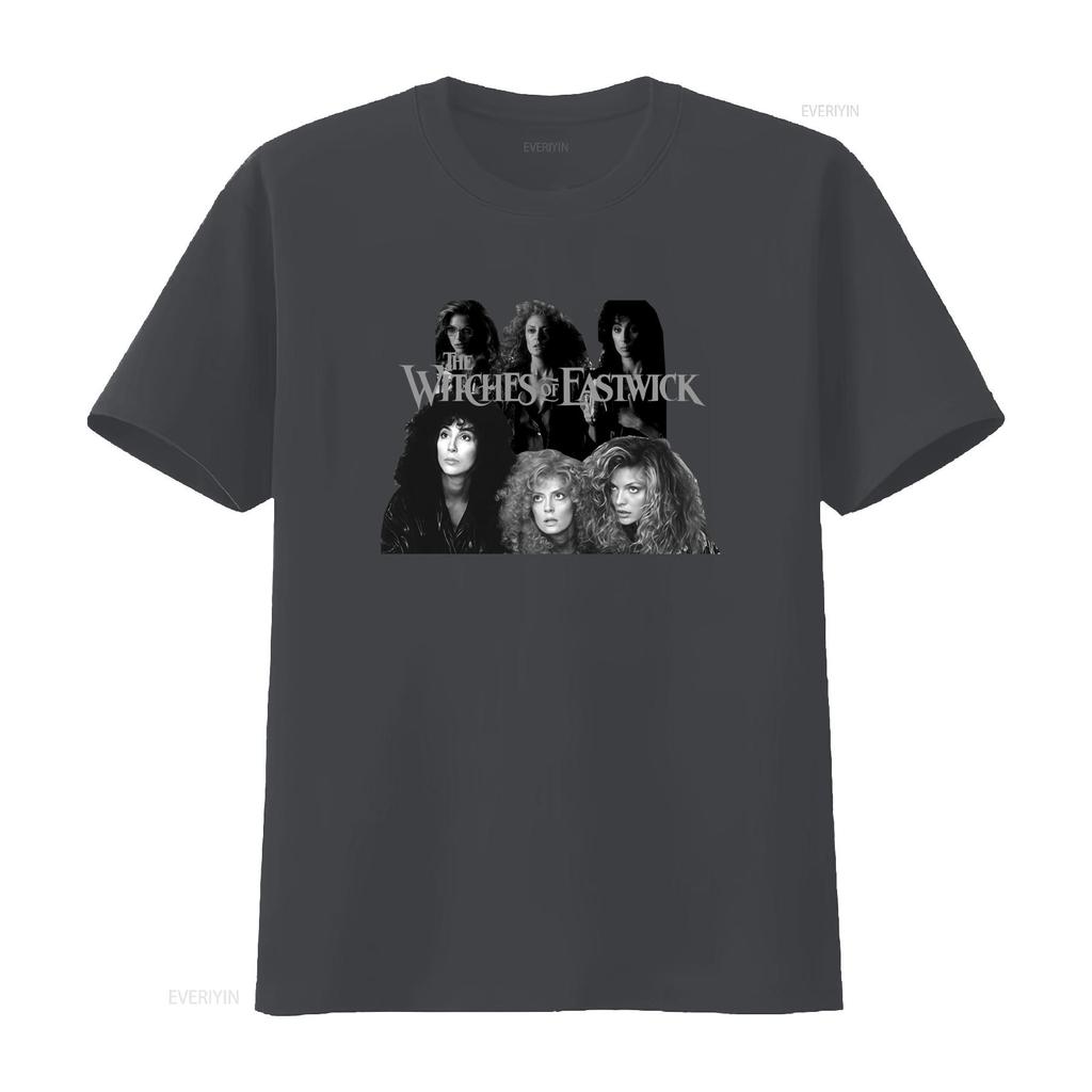 The Witches Of Eastwick Vintage Aesthetic 1980s Horror Movie T Shirt With Cher Susan Sarandon Michelle Pfeiffer Print Vintage
