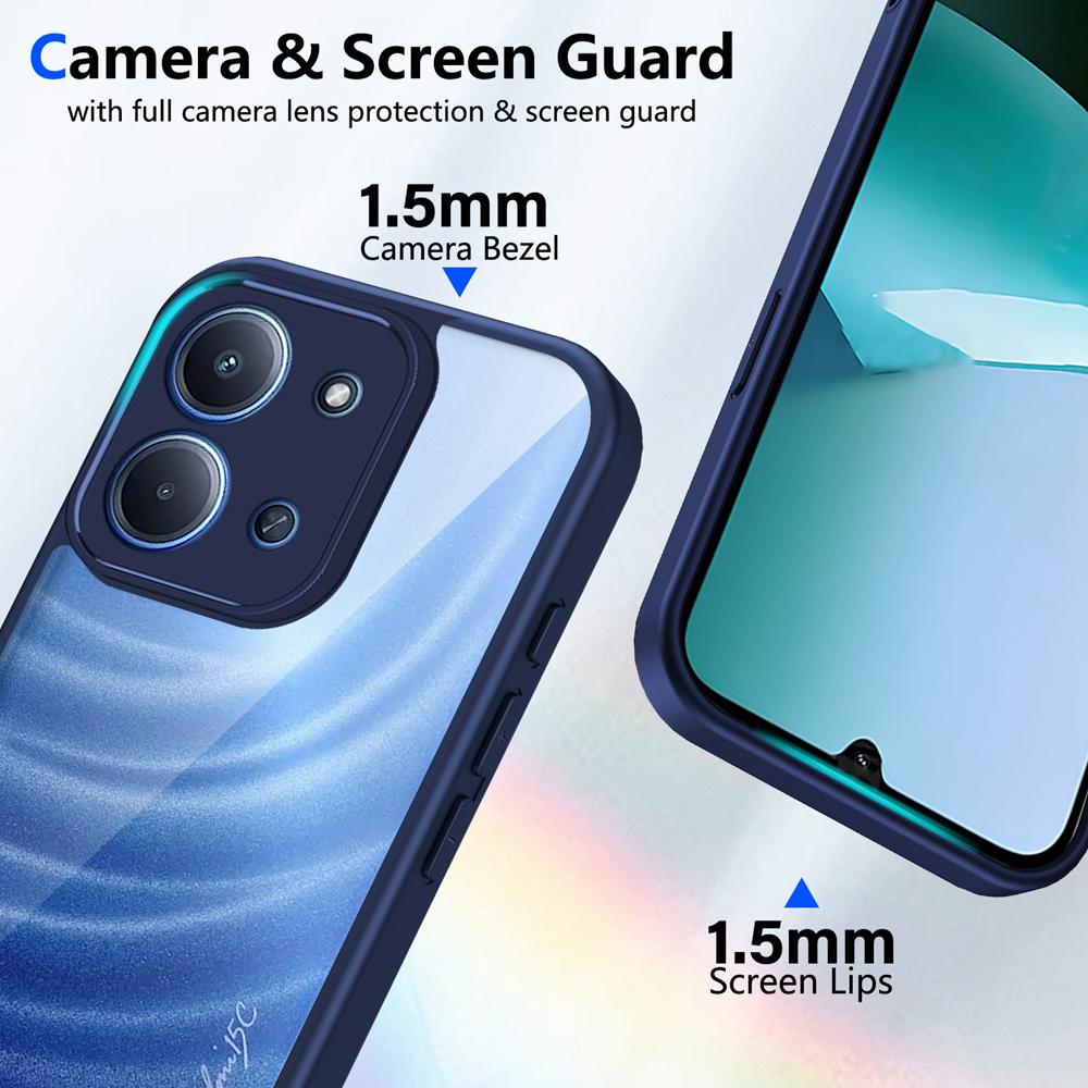 KEYSION Прозрачный чехол для телефона Redmi 17 4G 5G Мягкий силикон+ПК HD Прозрачный Ударопрочный задний чехол для телефона для Xiaomi Redmi 17 5G