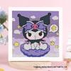 Детская алмазная мозаика Sanrio с наклейками-рамкой - Набор для самостоятельного изготовления, ручная работа, подарок