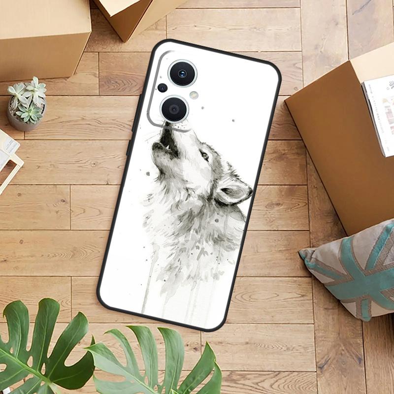 Animal Wolf Case For OPPO Reno 13F 14F 12F 10 11 12 13 14 Pro 8T 7 8 Lite OPPO Find X9 X6 X5 X8 Pro Cover