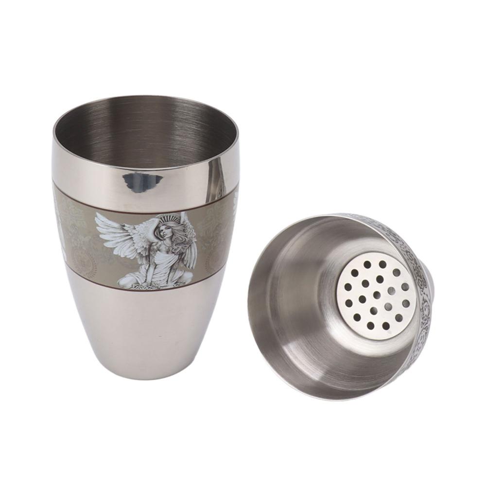 304 Stainless Steel Cocktail Shaker Rust Proof Bartender Shaker Safe Drink Mixer Party