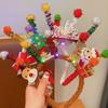 Merry Chritmas Christmas Headband Xmas Antler Hair Hoop Decoration Santa Claus Hair Hoop  Children