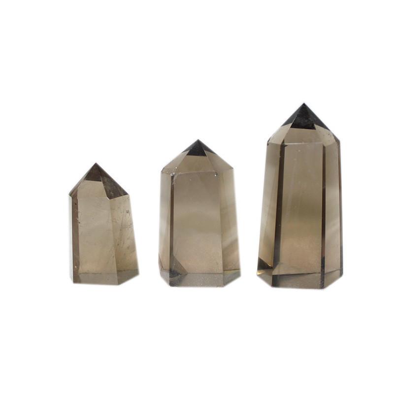 Натуральный дымчатый цитрин кварц обелиск кристалл палочка точка уникальный исцеляющий домашний декор подарок с элегантным дизайном