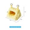 Cute Winter Warmth Cheese Bird Bed Mini Cage Thickened Cotton Nest With Added Ffluff Small Animal Sleeping Bed Pet Hanging Cage