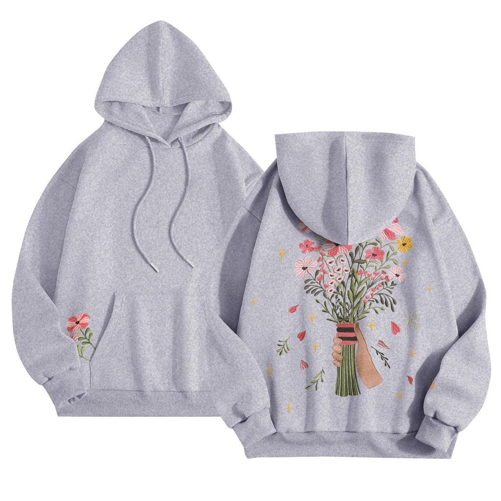 Womens Hoodies Oversized Sweatshirts Long Sleeve Casual Pullover Hooded Sweatshirt Tops