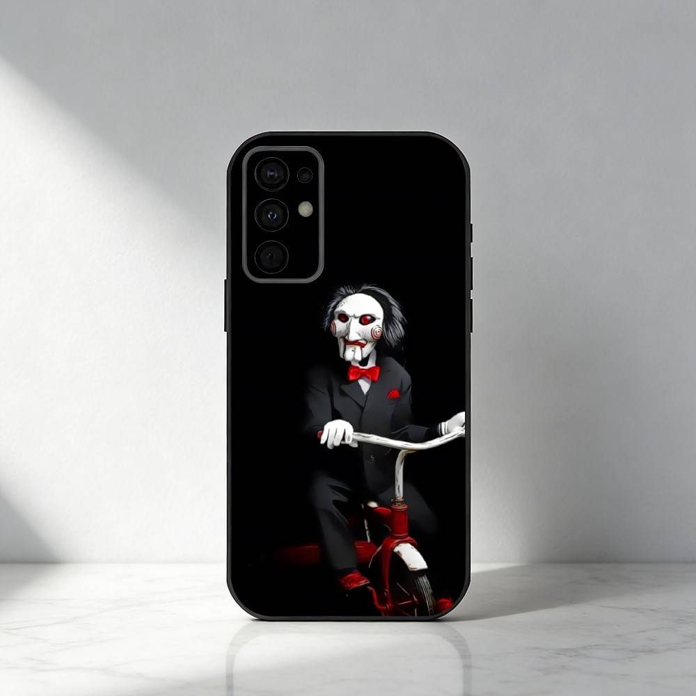 The Puppet B-Billy S-Saw-w Phone Case For Samsung S25,S24,S21,S22,S23,S30,Ultra,S20,Plus,Fe,Note,5G Black Cover