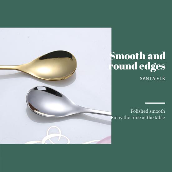 Deer Head Shape Stirring Spoon Multifunction Safe 304 Stainless Steel Spoon