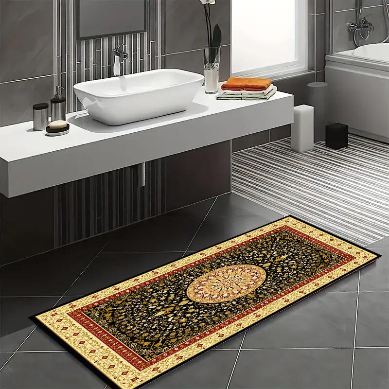 Европейский диван ретро ковер для дома ванная комната душевая комната грязеотталкивающий и простой в уходе длинный впитывающий коврик для ног