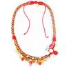 Les Trésors De Lily [R4268] - Red 'Mistinguette' Handmade Necklace (flower) - 40 Mm