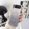 Для Samsung Galaxy Z Flip 4 3 5g чехол с блестящим покрытием, градиент, красочный, складной, противоударный, защита, жесткая задняя крышка, аксессуары