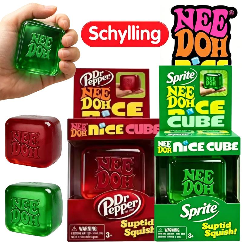 Schylling Needoh Nice Cube Мягкая сенсорная игрушка-антистресс для снятия напряжения и тревоги для взрослых и детей
